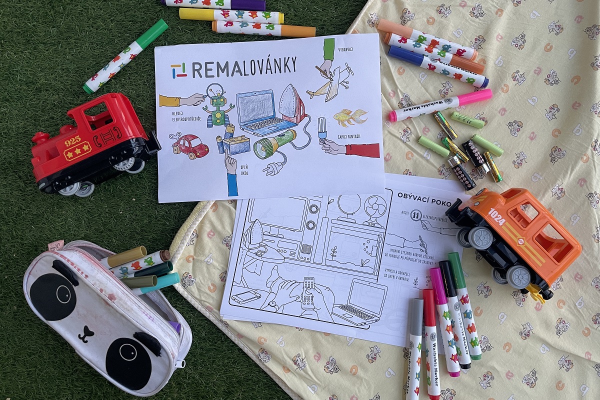 REMAlovánky - omalovánky pro děti na téma elektroodpad.